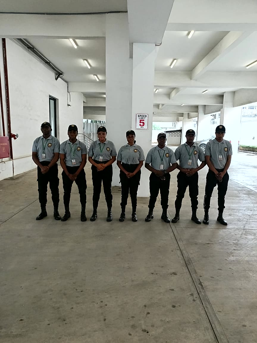 Sarf Guards static guarding team at a corporate facility